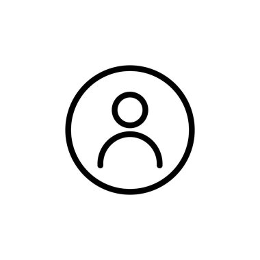 Web ve mobil uygulama için kullanıcı simgesi vektörü. İmza ve sembol. insanlar simgesi. 