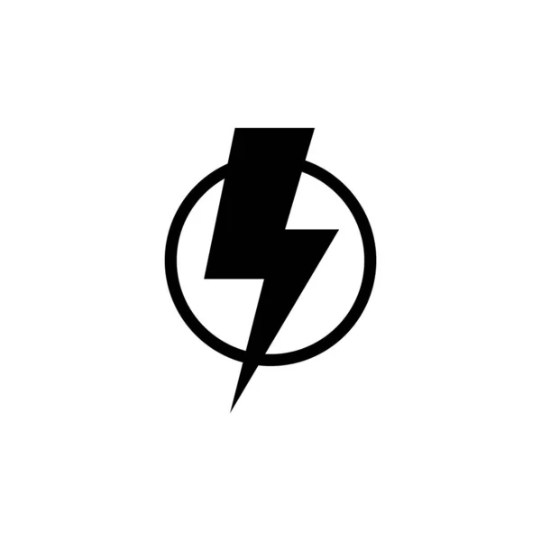 Lightning Icoon Vector Voor Web Mobiele App Elektrisch Bord Symbool — Stockvector