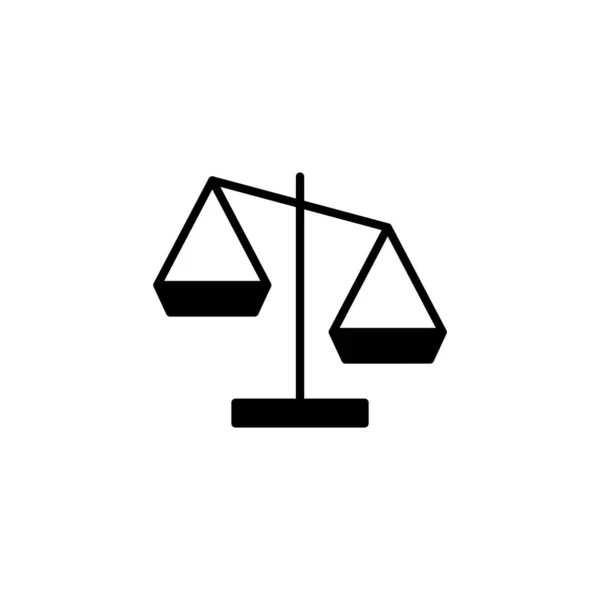 Scales Icon Vector Web Mobile App Law Scale Icon Justice — Stock Vector