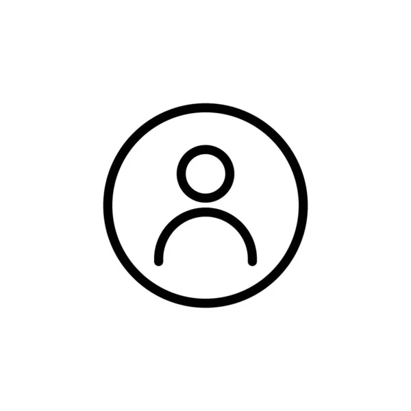 Icono Usuario Vector Para Web Aplicación Móvil Signo Símbolo Persona — Vector de stock