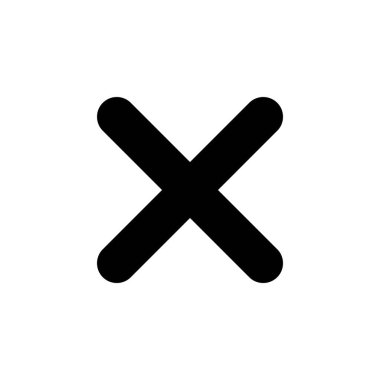 Close icon vector for web and mobile app. Delete sign and symbol. cross sign