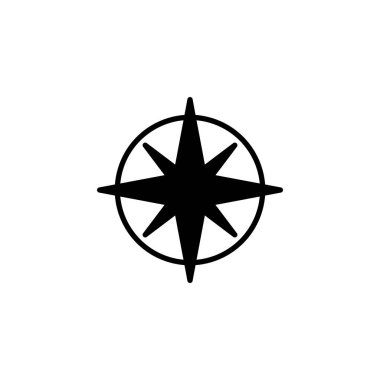 Compass icon vector for web and mobile app. arrow compass icon sign and symbol