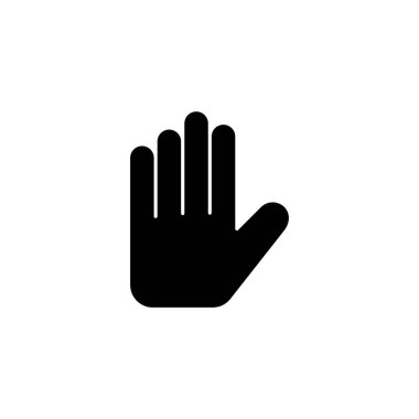 Hand icon vector for web and mobile app. hand sign and symbol. hand gesture
