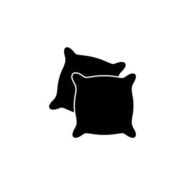 Web ve mobil uygulama için yastık simgesi vektörü. Yastık işareti ve sembol. Rahat yumuşacık yastık.