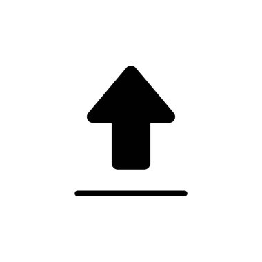 Web ve mobil uygulama için simge vektörü yükle. veri işareti ve sembolü yükle