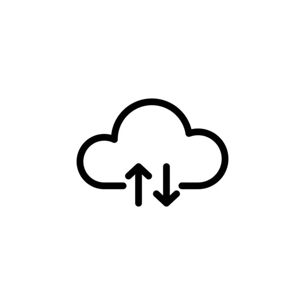 Cloud Icon Vector Web Mobile App Cloud Sign Symbol — Stockvektor