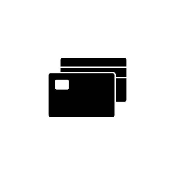 Вектор Значка Кредитної Картки Веб Мобільного Додатку Платіжний Знак Символ — стоковий вектор
