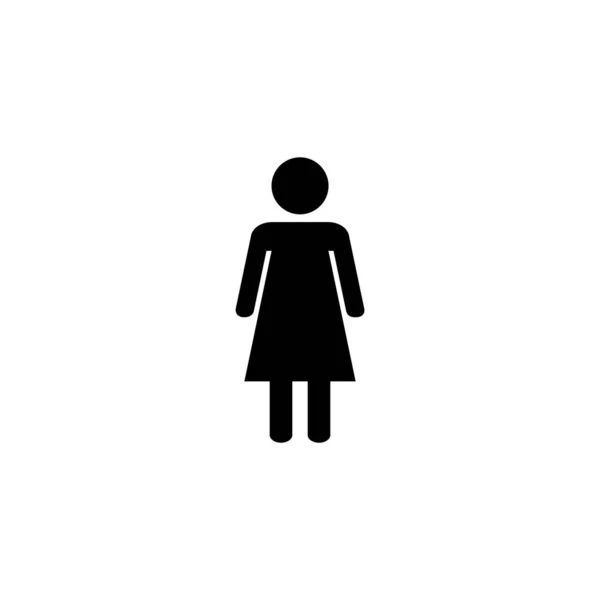 Female Icon Vector Web Mobile App Woman Sign Symbol — Stockvektor