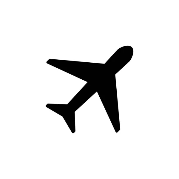 Vliegtuig Icoon Vector Voor Web Mobiele App Vliegtuig Teken Symbool — Stockvector