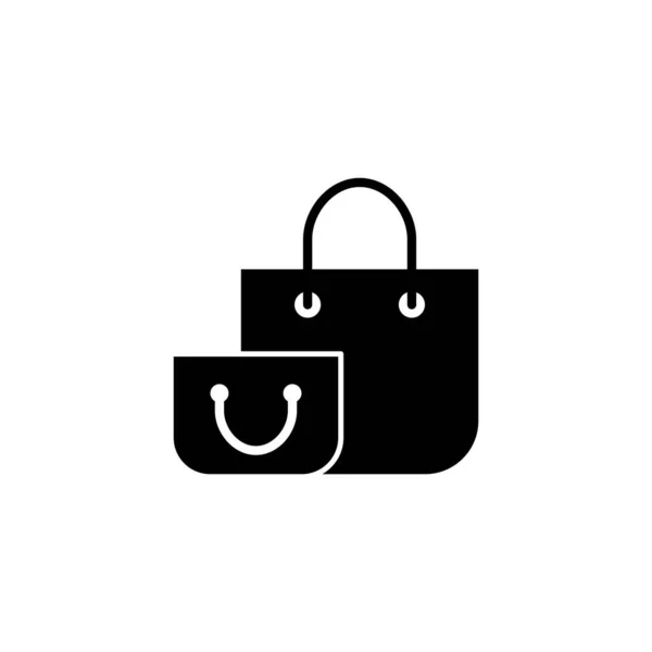 Wektor Torby Zakupy Dla Aplikacji Internetowej Mobilnej Znak Symbol Zakupów — Wektor stockowy