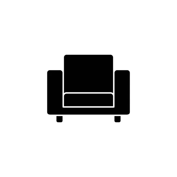 Диван Иконка Вектор Веб Мобильного Приложения Знак Дивана Символ Значок — стоковый вектор