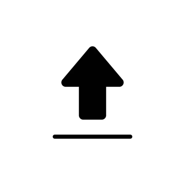 Upload Icon Vector Web Mobile App Load Data Sign Symbol — Stock Vector