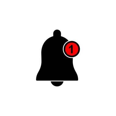 Web ve mobil uygulama için çan simgesi vektörü. Web sitesi tasarımı için uyarı işareti ve sembol