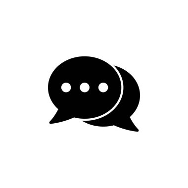 Chat icon vector for web and mobile app. speech bubble sign and symbol. comment icon. message