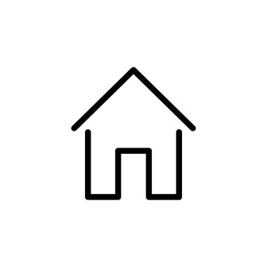 Web ve mobil uygulama için ev simgesi vektörü. Ev işareti ve sembol