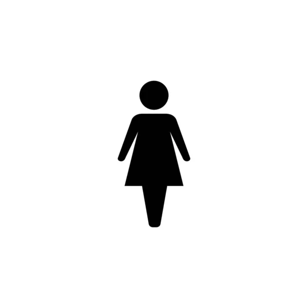 Female Icon Vector Web Mobile App Woman Sign Symbol —  Vetores de Stock