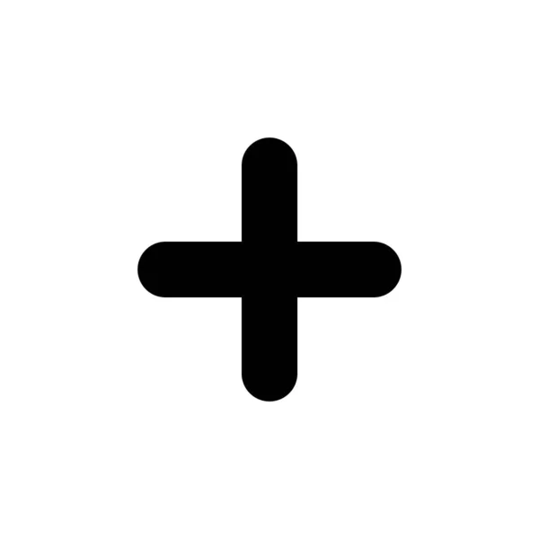 Icon Διάνυσμα Για Web Και Mobile App Προσθήκη Συν Σύμβολο — Διανυσματικό Αρχείο