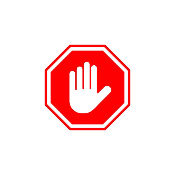 Зупинити Вектор Піктограм Веб Мобільного Додатку Зупинити Дорожній Знак Знак — стоковий вектор