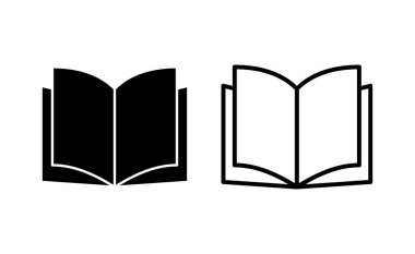 Book icon vector for web and mobile app. open book sign and symbol. ebook icon