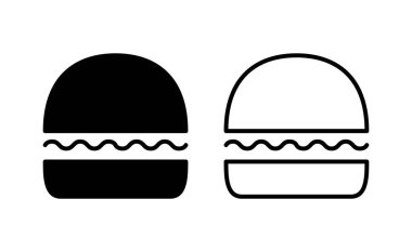 Burger icon vector for web and mobile app. burger sign and symbol. hamburger