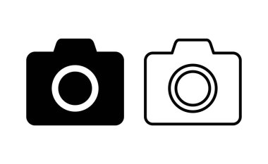 Camera icon vector for web and mobile app. photo camera sign and symbol. photography icon.
