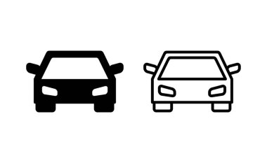 Car icon vector for web and mobile app. car sign and symbol. small sedan