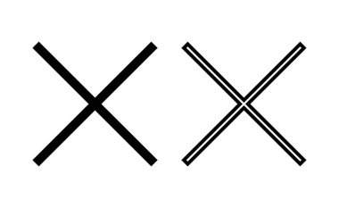 Close icon vector for web and mobile app. Delete sign and symbol. cross sign