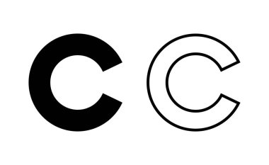 Copyright icon vector for web and mobile app. copyright sign and symbol
