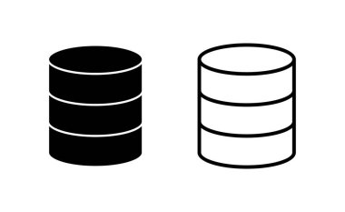 Database icon vector for web and mobile app. database sign and symbol