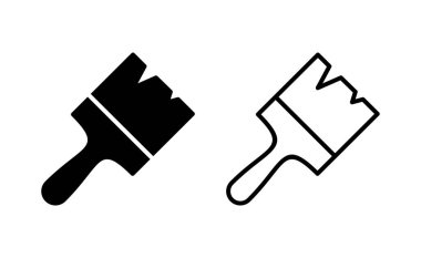 Web ve mobil uygulama için simge vektörünü boya. Boya fırçası işareti ve sembol. boyama silindiri vektörü