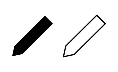 Web ve mobil uygulama için kalem simgesi vektörü. Kalem işareti ve sembol. Simge vektörünü düzenle