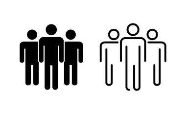 Web ve mobil uygulama için insan simgesi. İmza ve sembol. Kullanıcı Simgesi vektörü