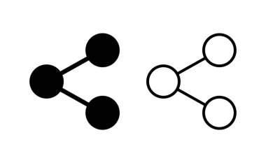 Web ve mobil uygulama için simge vektörünü paylaş. İşaret ve sembol paylaşımı