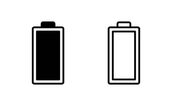 Battery Icon Vector Web Mobile App Battery Charging Sign Symbol — Stockvektor