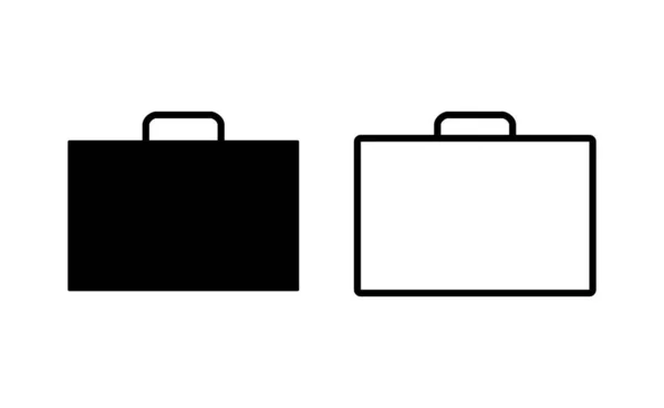 Briefcase Icon Vector Web Mobile App Suitcase Sign Symbol Luggage — Vettoriale Stock