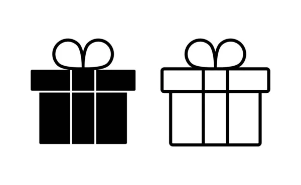 Вектор Піктограми Подарунка Веб Мобільного Додатку Подарунковий Знак Символ Подарунок — стоковий вектор