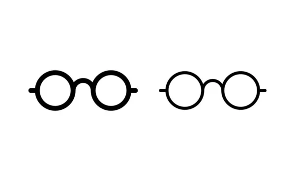 Glasses Icon Vector Web Mobile App Glasses Sign Symbol — ストックベクタ