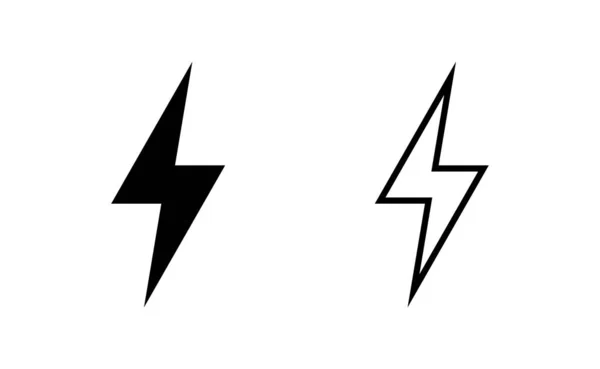 Εικονίδιο Lightning Διάνυσμα Για Web Και Κινητά App Ηλεκτρικό Σήμα — Διανυσματικό Αρχείο