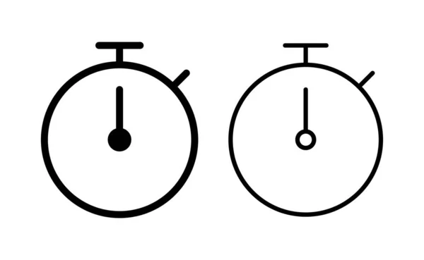 Chronomètre Icône Vecteur Pour Web Application Mobile Signe Symbole Minuterie — Image vectorielle