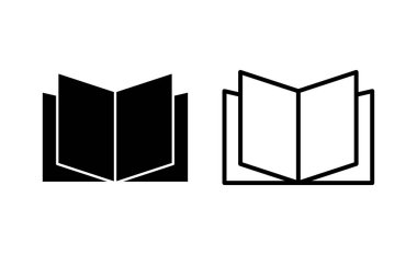 Book icon vector for web and mobile app. open book sign and symbol. ebook icon