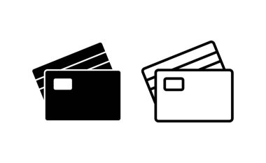 Credit card icon vector for web and mobile app. Credit card payment sign and symbol