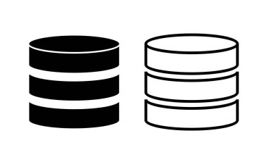 Database icon vector for web and mobile app. database sign and symbol