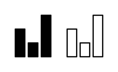 Growing graph Icon vector for web and mobile app. Chart sign and symbol. diagram icon