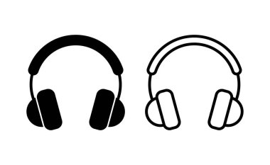 Headphone icon vector for web and mobile app. headphone sign and symbol