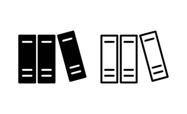 Web ve mobil uygulama için kütüphane simgesi vektörü. eğitim işareti ve sembol