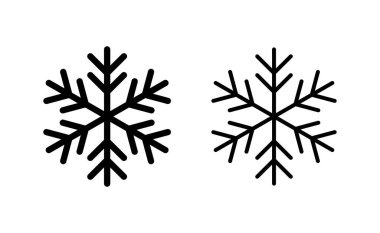 Web ve mobil uygulama için kar simgesi vektörü. kar tanesi işareti ve sembol