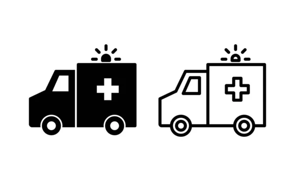 Ambulance Icon Vector Web Mobile App Ambulance Truck Sign Symbol — Stockový vektor