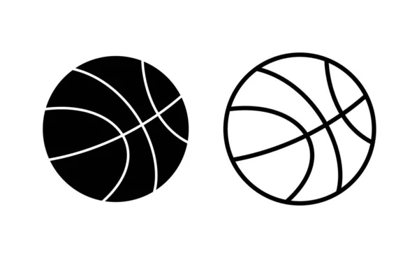 Basketball Icon Vector Web Mobile App Basketball Ball Sign Symbol — Archivo Imágenes Vectoriales