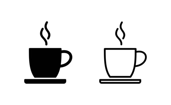 Coffee Cup Icon Vector Web Mobile App Cup Coffee Sign — Stockvector