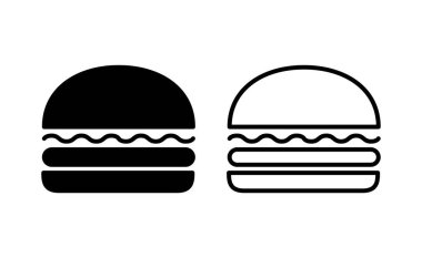 Burger icon vector for web and mobile app. burger sign and symbol. hamburger